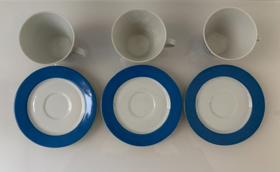Vintage Kronester Bavaria cup and saucer 80s set of 3, Bavaria Kronester, Crockery, Porcelain, White (photo 8 of 9)
