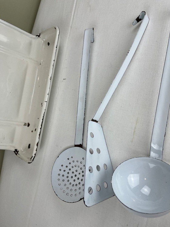 Enameled Shelf and Utensils – Kitchen accessories, Metal (photo 6 of 14)