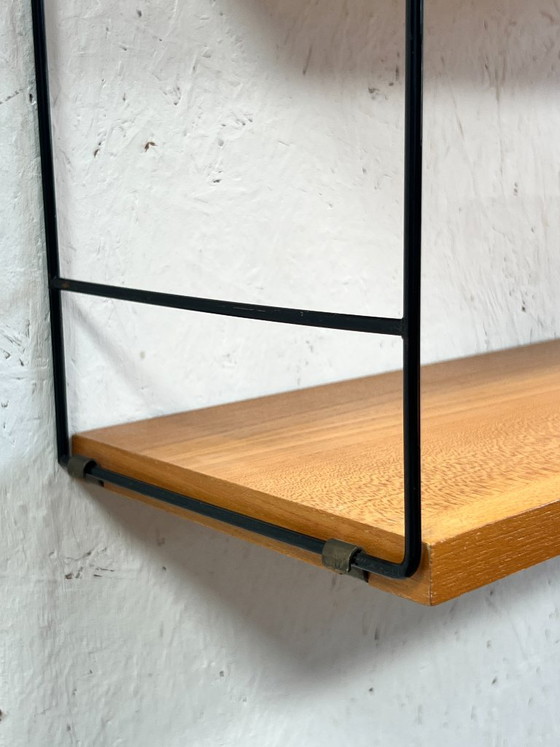 Mobiletto/appendiabiti da parete vintage con corde, Svezia, anni '70 – String, Scaffali a muro, Wood (photo 6 of 12)