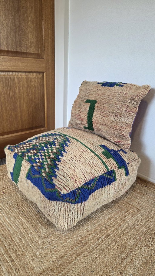 Moroccan pouf set handmade in Morocco