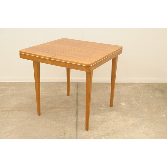 Image 1 of Table de salle à manger pliante en bois de hêtre pour Jitona, Tchécoslovaquie 1960