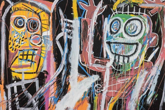 Image 1 of Jean-Michel Basquiat. Serigrafía numerada en color. Década de 1990.