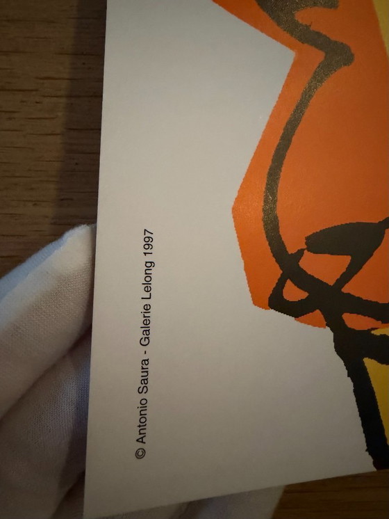 Image 1 of Antonio Saura, Roland Garros, 1997, copyright Antonio Saura, Galerie Lelong 1997, stampato in Francia