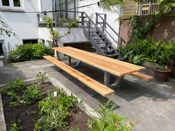 Image 1 of Table de pique-nique moderne Anchor en bois de Douglas 360 cm