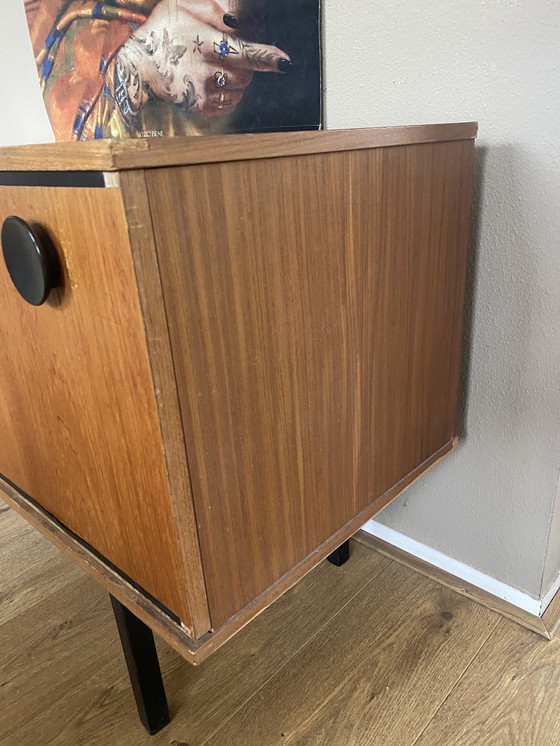 Image 1 of Vintage teakhouten tv-kast, dressoir, lowboard, jaren zestig