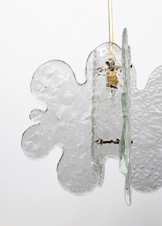 Carlo Nason Mid-Century Modern Pendelleuchte aus italienischem Muranoglas für Mazzega, 1970er Jahre (photo 5 of 7)
