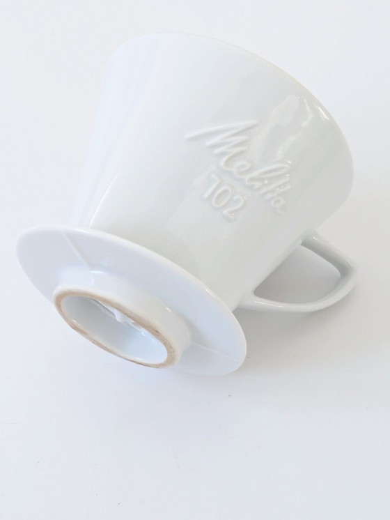 Image 1 of 1970s Melitta 102 Porcelain Coffee Filter | Pour Over Dripper, Made in Germany