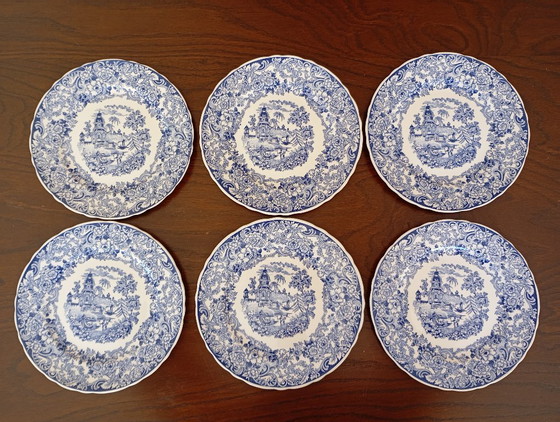 Image 1 of Laveno dessertservies (schaal + 12 borden)