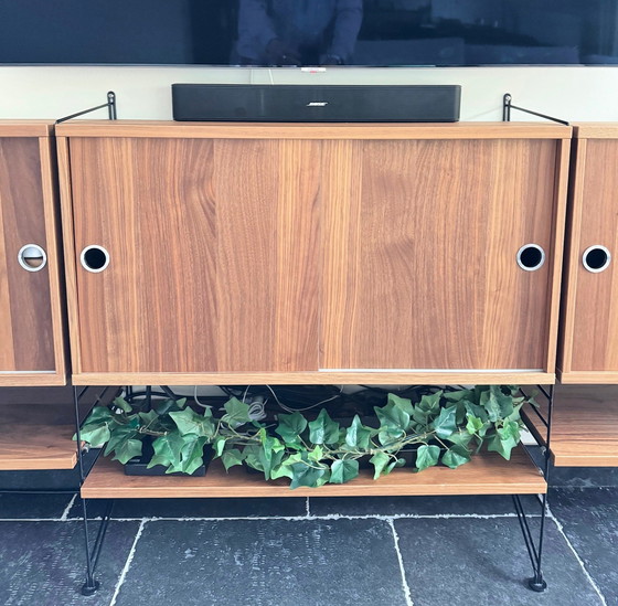 Image 1 of Mobiletto basso String noce-nero