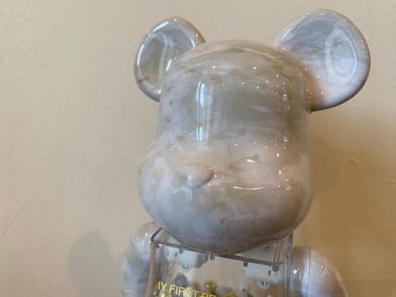 Image 1 of Bearbrick My First Baby by CHIAKI Marble version 400% + 100% MEDICOM toys 2023