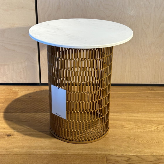 Image 1 of Kettal Roll Club tuinstoel (set van 2) met Mesh tuintafel Ø48