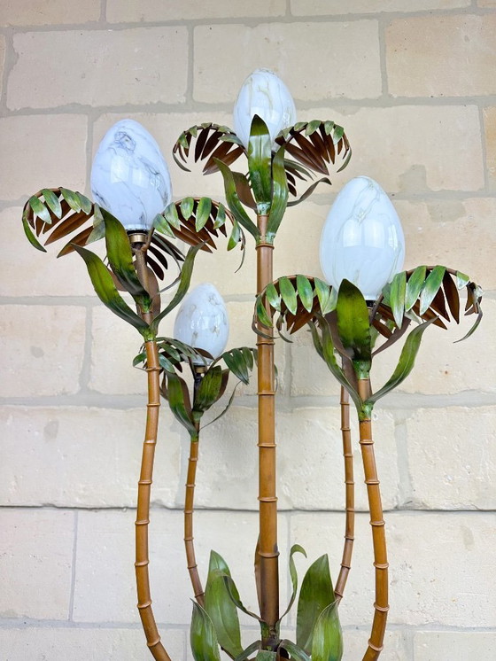 Image 1 of Vintage palm tree floor lamp
