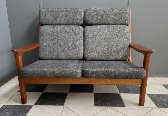 Image 1 of Teak 2-Seat Sofa by Juul Kristensen for Glostrup Denmark