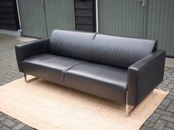 Image 1 of Artifort Mare | Sofá de diseño de piel de 2,5 plazas | Negro