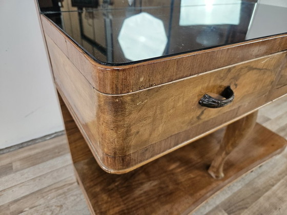 Image 1 of Art-Deco-Schminktisch mit großem Spiegel