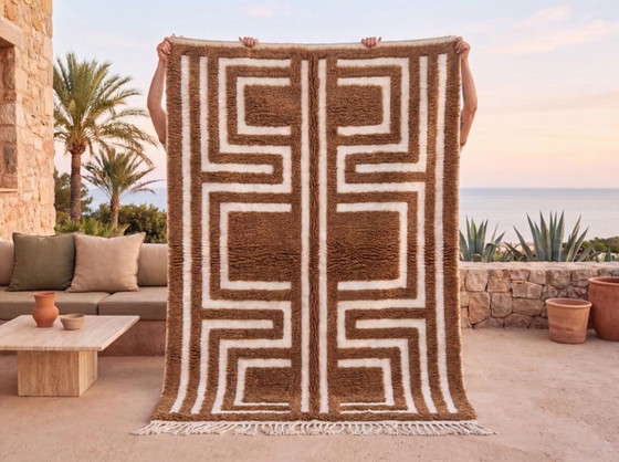 Tapis artisanal en laine naturelle 250cmx150cm – Cotton (photo 7 of 7)