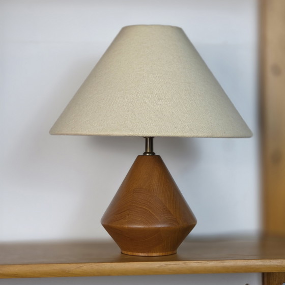 Image 1 of Kirk Copenhagen, vintage teak tafellamp, Deens design 70's