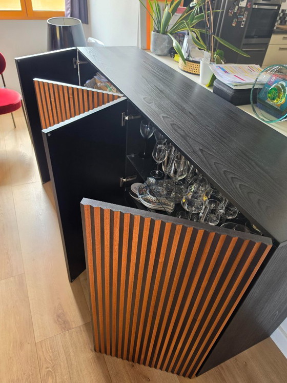 Highboards Horm Leon 4 Türen 192x49x98 – Wood, Glass (photo 6 of 6)