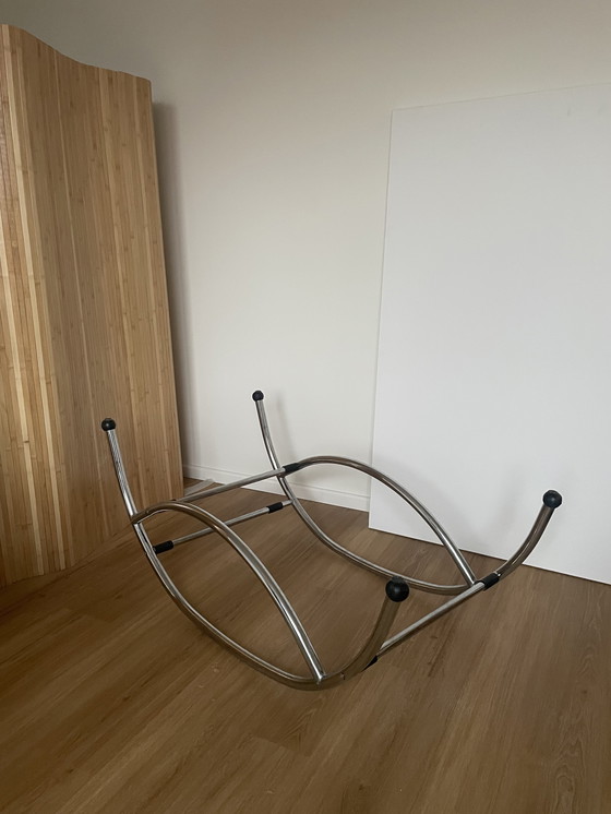 Image 1 of Unique Vintage Rocking Chair With Adjustable Base - Multifunctional Design From The 1970s