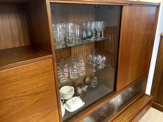 Image 1 of Credenza/parete vintage in teak di metà secolo | Anni '60 | Stile di design danese