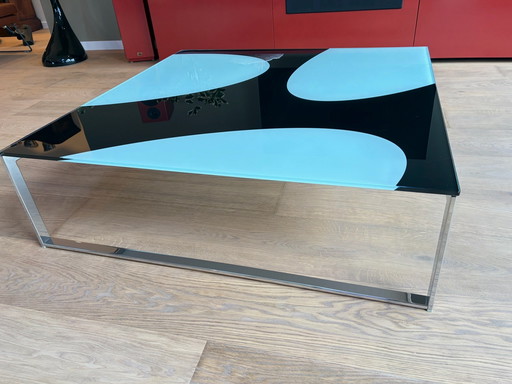 Nice modern glass coffee table, Bontempi, Hip Hop