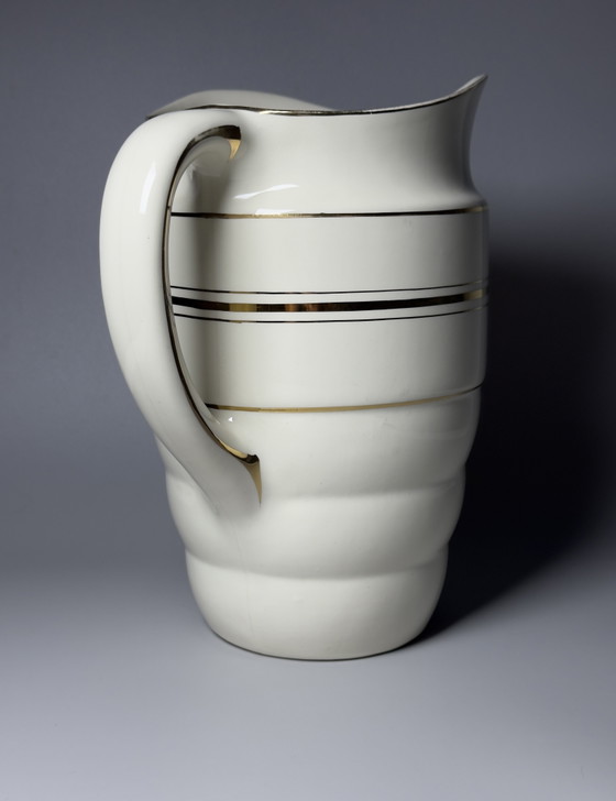 Image 1 of Boch Frères La Louvière Art Deco Big Pitcher, Belgium, c. 1920s–1930s
