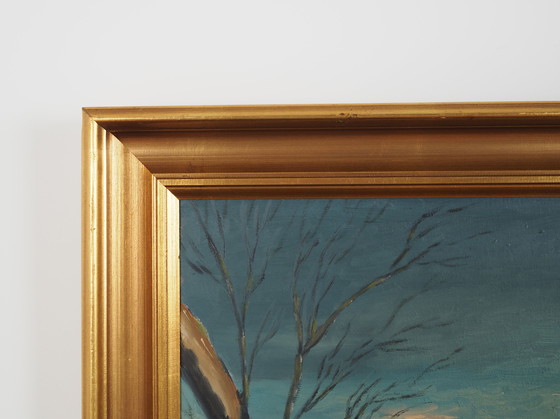 Image 1 of Peinture "La paire de cerfs", design scandinave, années 1960