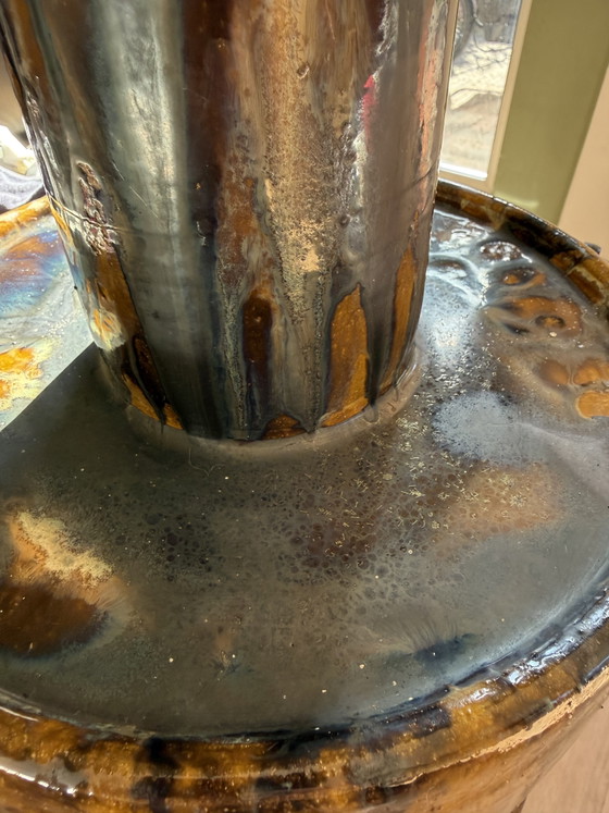 XL Vintage Fat Lava Table Lamp – 60s/70s – Ceramic – Brutalist (photo 13 of 16)