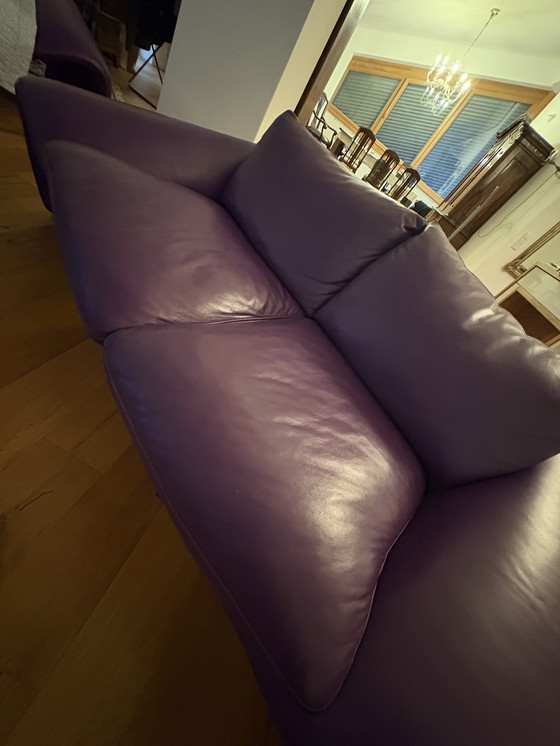 Image 1 of Set di divani in pelle