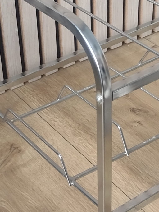 Lp rack records vinyl rack storage rack chrome