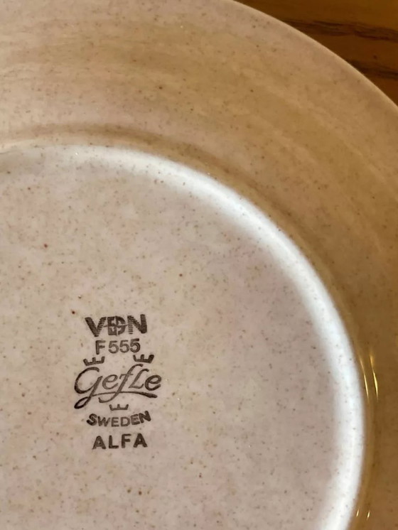 Image 1 of Pair of Vintage Swedish Gefle Plates