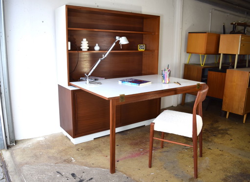 1960s Bureau Vintage Drawing Table Desk Desk