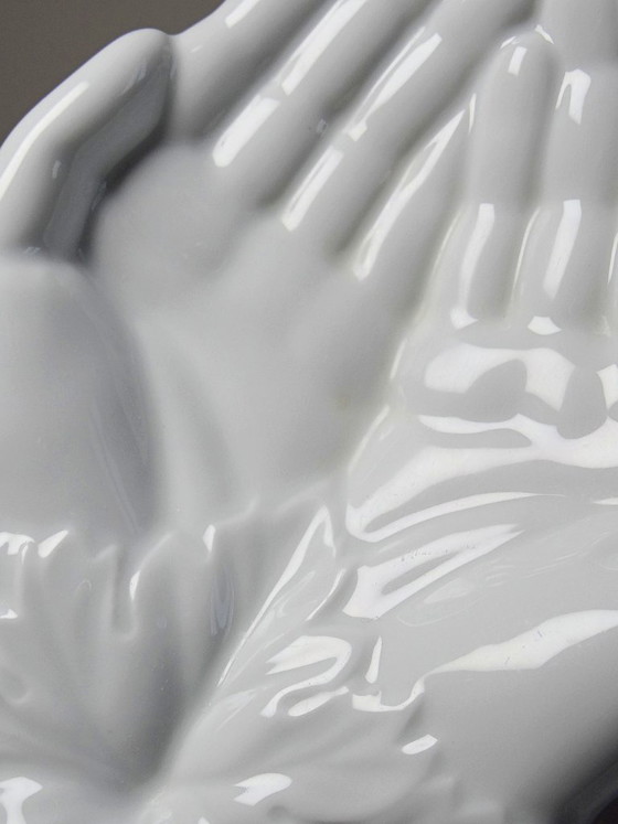 Image 1 of Georges Sand hand-held valet tray after Cocteau, GDA Limoges, unsigned