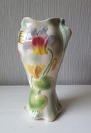 Vaso Barbotine Francese St. Clément - Stile Art Nouveau 26 cm