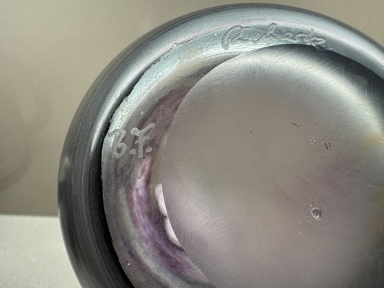Image 1 of Vaso in vetro Hans Jürgen Richartz Studio – Collezione d'arte Richartz – anni '80