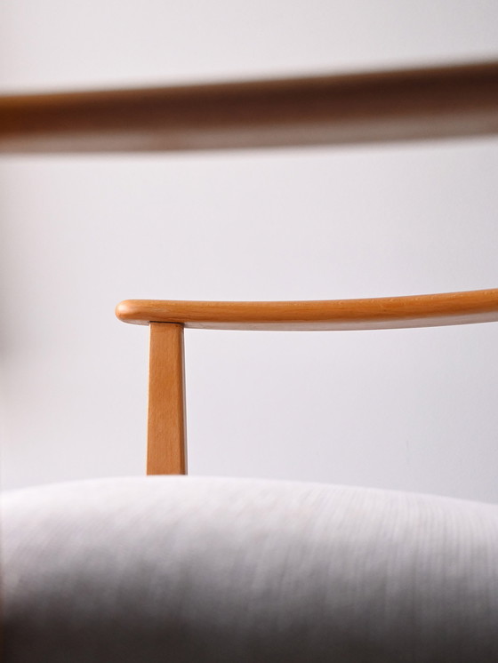 Image 1 of Paar skandinavische Mid-Century-Eichenholzsessel