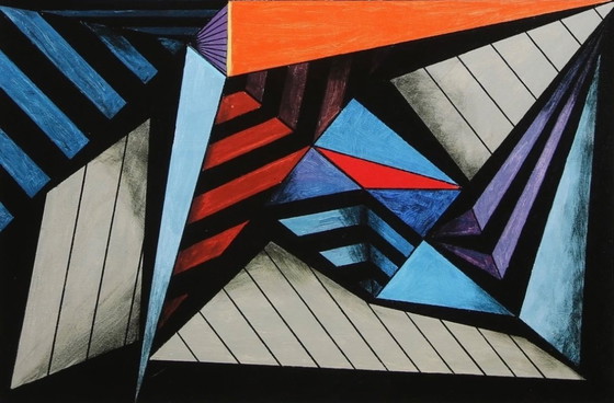 Image 1 of Eduard Diem: "Komposition (2), 2020". Giclée, On Hahnemühle Velvet. Hand-signed and Engraved. Special