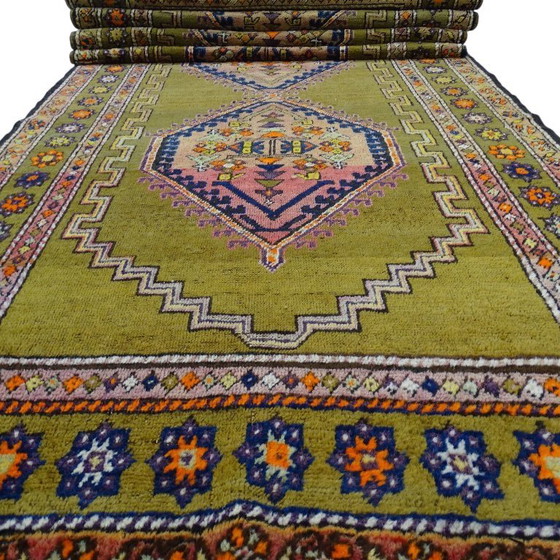 Image 1 of Semi-antique Kazak runner - 375 x 113 - Hand-knotted
