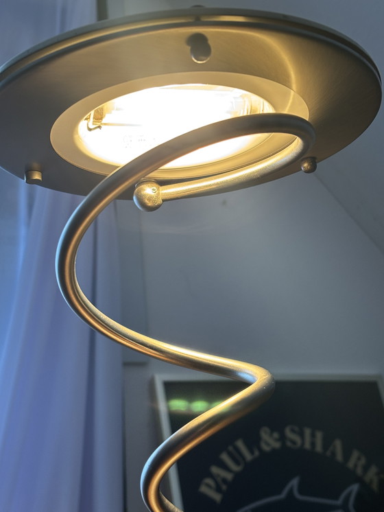 Image 1 of Steinhauer Spiraal vloerlamp – messingkleur – vintage jaren ’80 – topstaat 