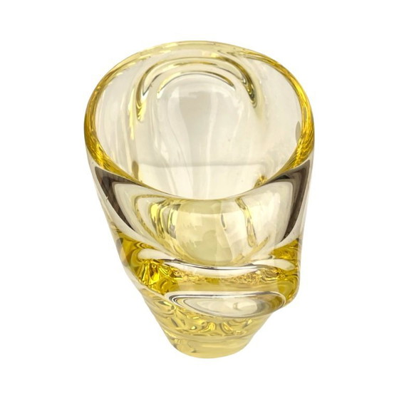 Image 1 of Glass vase designed by M. Klinger, Železný Brod Glass (ZBS), Czechoslovakia, 1960s.