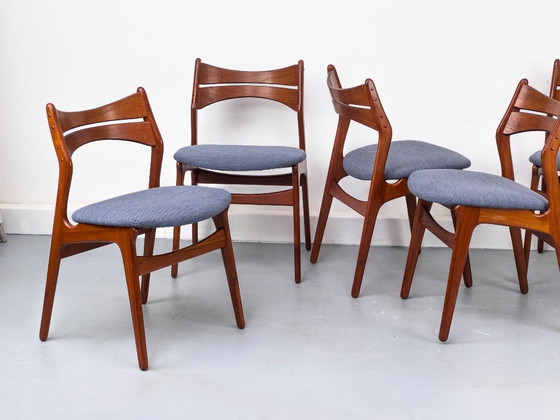 Teak Dining Chairs by Erik Buch for Chr. Christensens Møbelfabrik, 1960s, Set of 6 – Wood (photo 2 of 24)