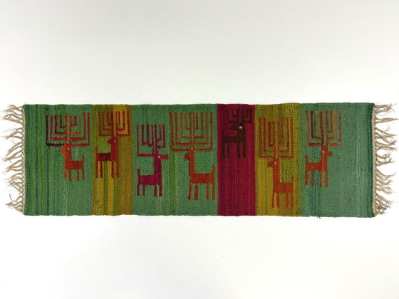 Wollen Kelim Wandkleed Polen 1970's – Wanddecoratie, Wool (photo 3 of 5)