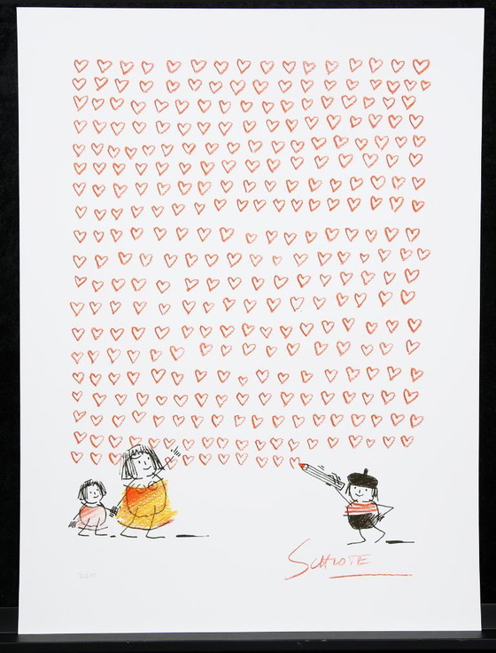 Image 1 of Schlote, Wilhelm - Heart wall - 3D construction - signed by hand