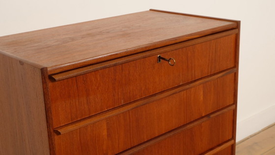 Image 1 of Vintage Deense ladekast | Teak | 6 lades | 100 cm
