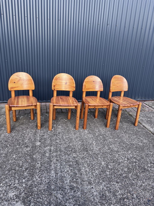 4 x chaises de salle à manger vintage