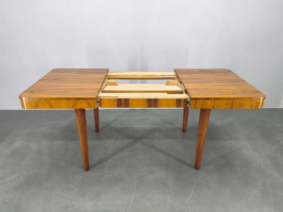 Image 1 of Mid Century Extendable Dining Table UP Zavody 1950s Walnut Veneer