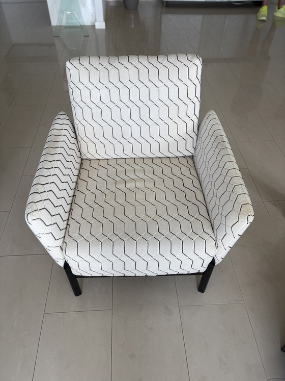 Image 1 of Leolux set: Minotti Tape Sofa en 4x Enna Armchair