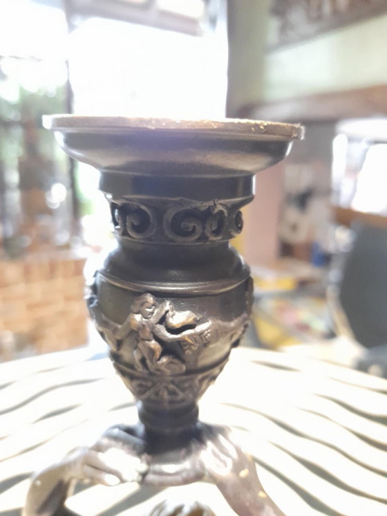 Image 1 of Blackamoor Kerzenständer in Bronze