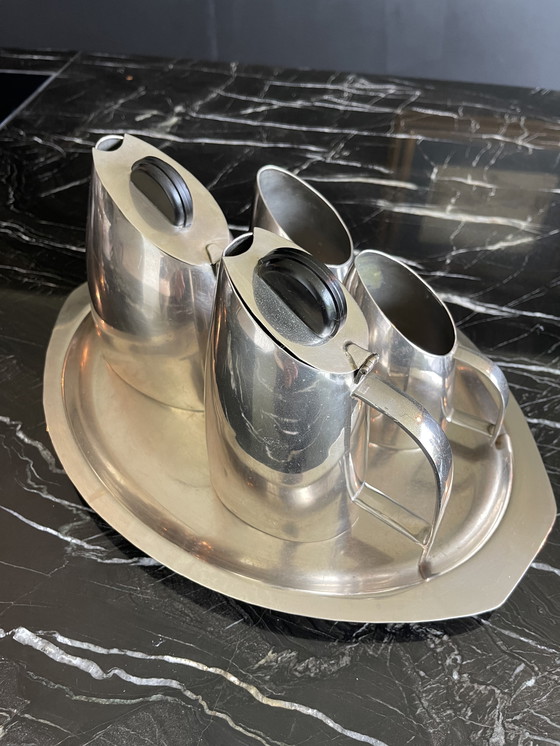 Image 1 of Service à café et à thé Hans Przyrembel, style Bauhaus Art Déco