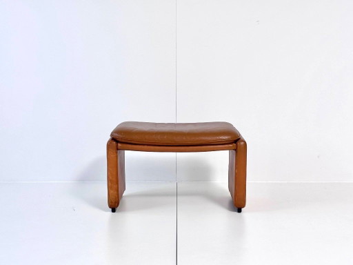 De Sede DS-50 Reposapiés – Cuero Cognac, Diseño Vintage Suizo